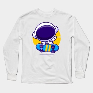 Skater Astronaut Long Sleeve T-Shirt